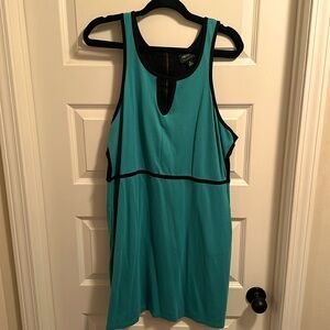 Teal Sleeveless Dress. M